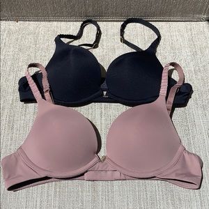 Set of 2 ThirdLove 24/7 Memory Push Up Bras
